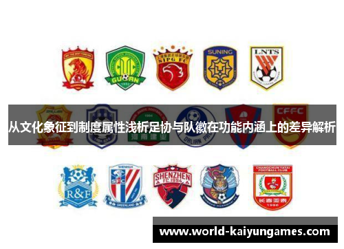 从文化象征到制度属性浅析足协与队徽在功能内涵上的差异解析 从文化象征到制度属性浅析足协与队徽在功能内涵上的差异解析