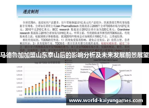 马德鲁加加盟山东泰山后的影响分析及未来发展前景展望 马德鲁加加盟山东泰山后的影响分析及未来发展前景展望